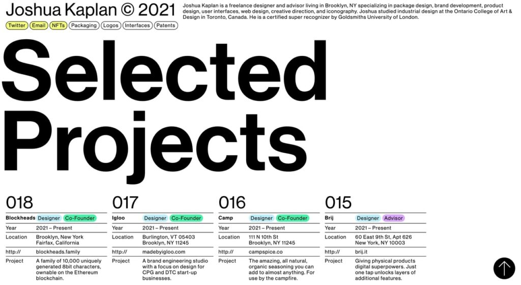 22 tendenze del web design per il 2022 616dee4d52cf558f72920706 joshua kaplan