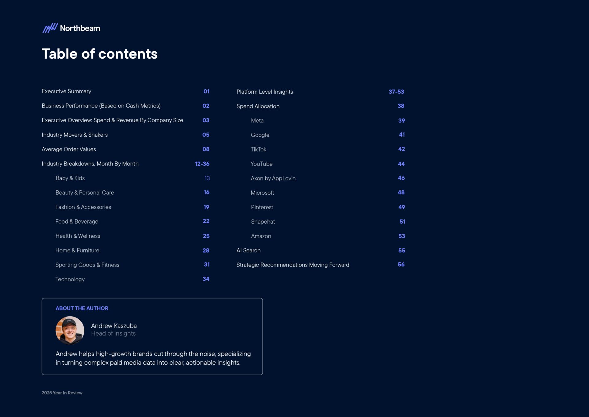 Ecommerce e Advertising nel 2025: dati, trend e strategie per scalare nel nuovo scenario digitale 1 Ecommerce e Advertising nel 2025: dati, trend e strategie per scalare nel nuovo scenario digitale 2025 Year In Review Whitepaper By Northbeam page 0002